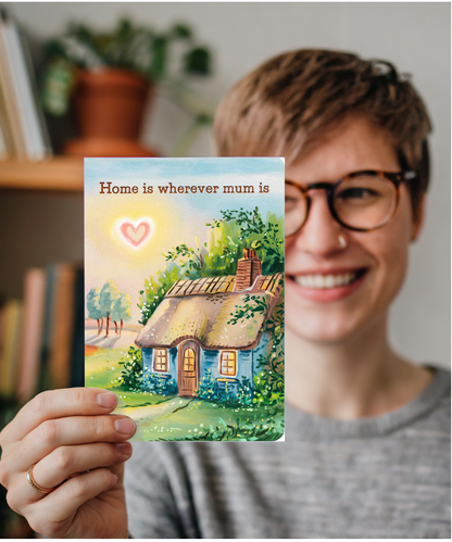 Home is Wherever Mum Is Mothers Day Card