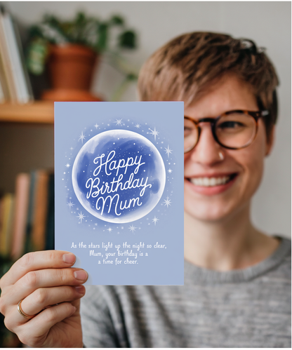 Happy Birthday Card Mum thoughtful for her