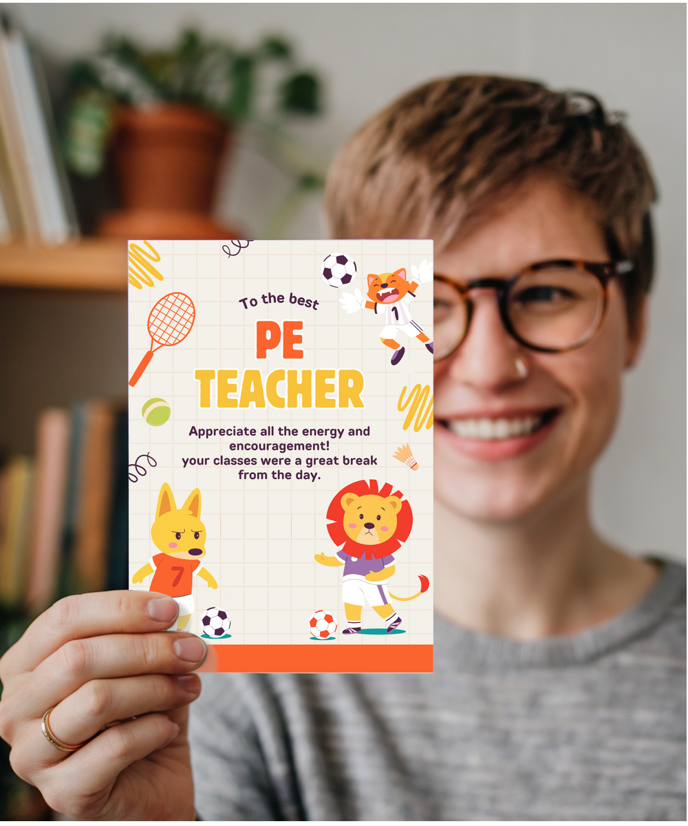 To the best pe teacher
