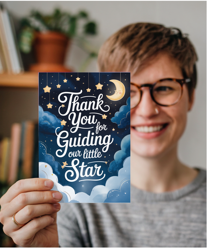 Thank you for guiding our little star