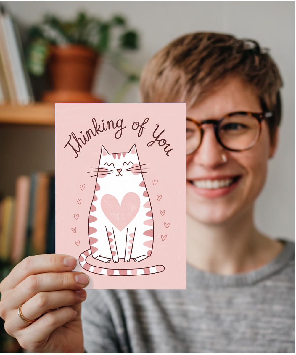 Thinking of You - Cat with a Heart