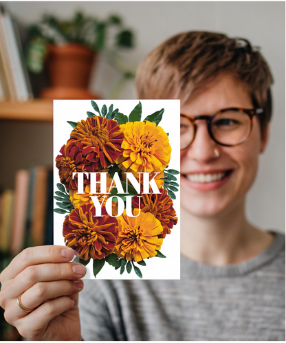 Thank You - Vibrant Marigold Design