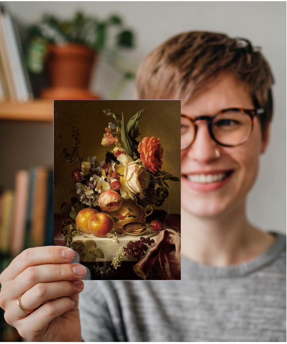 Dutch Masters Still-life painting Card