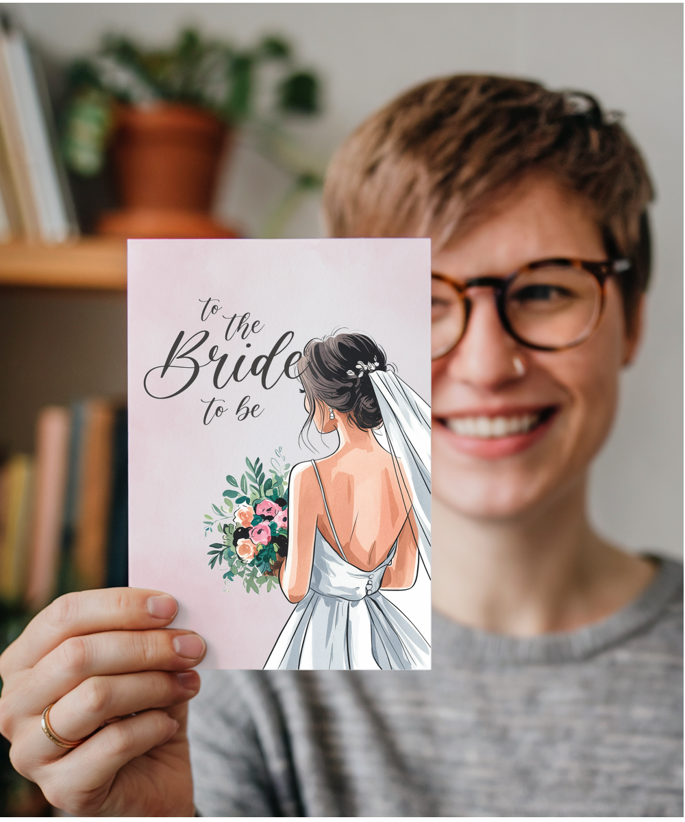 To the Bride to be in Watercolour