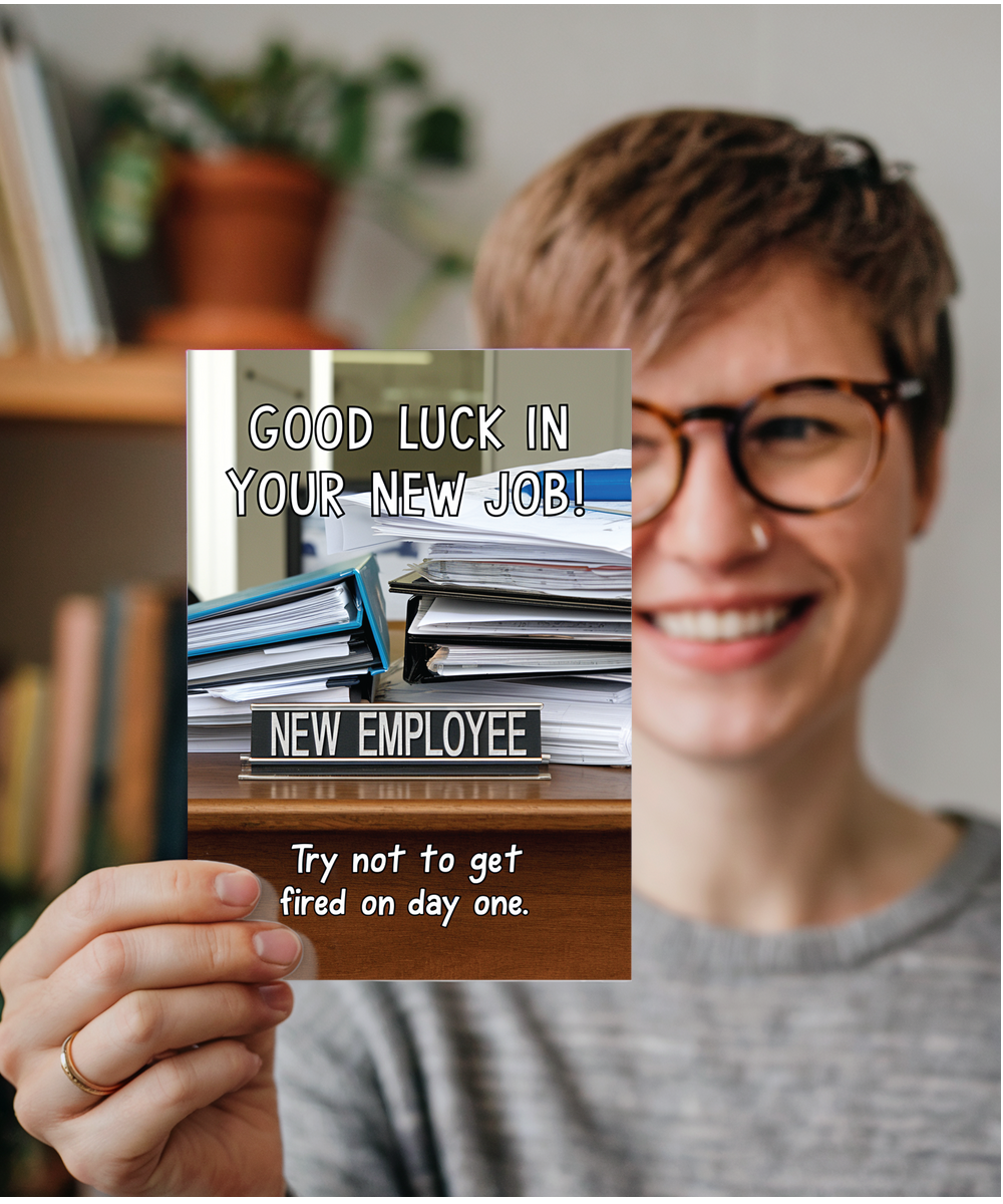Good luck in your new job