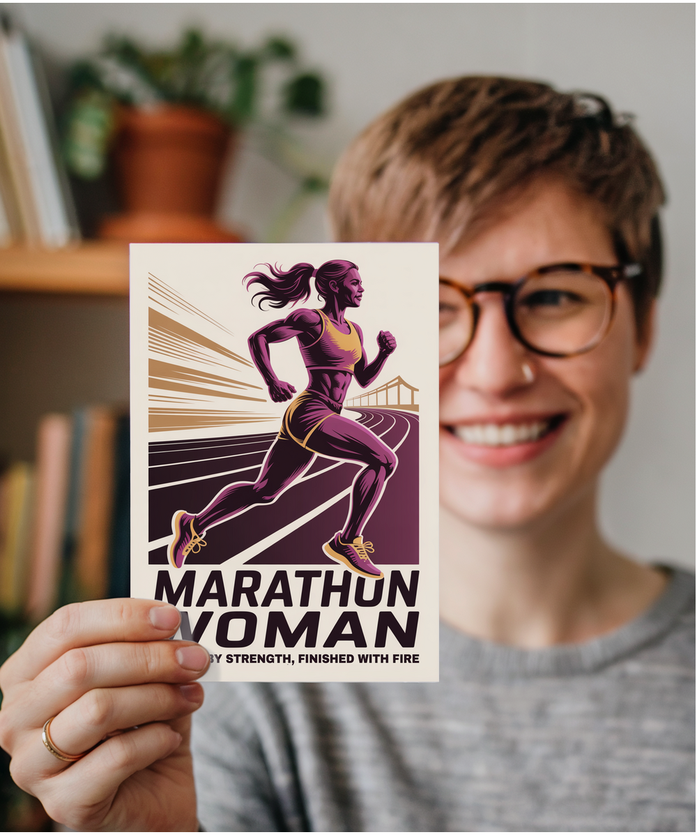 Marathon woman fuelled by strength, finished with fire