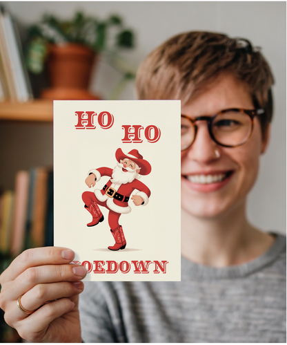 Funny Ho Ho Hoedown santa