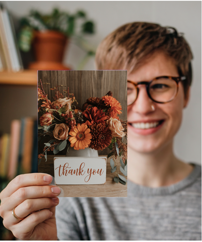 Thank You - Autumn Floral Arrangement