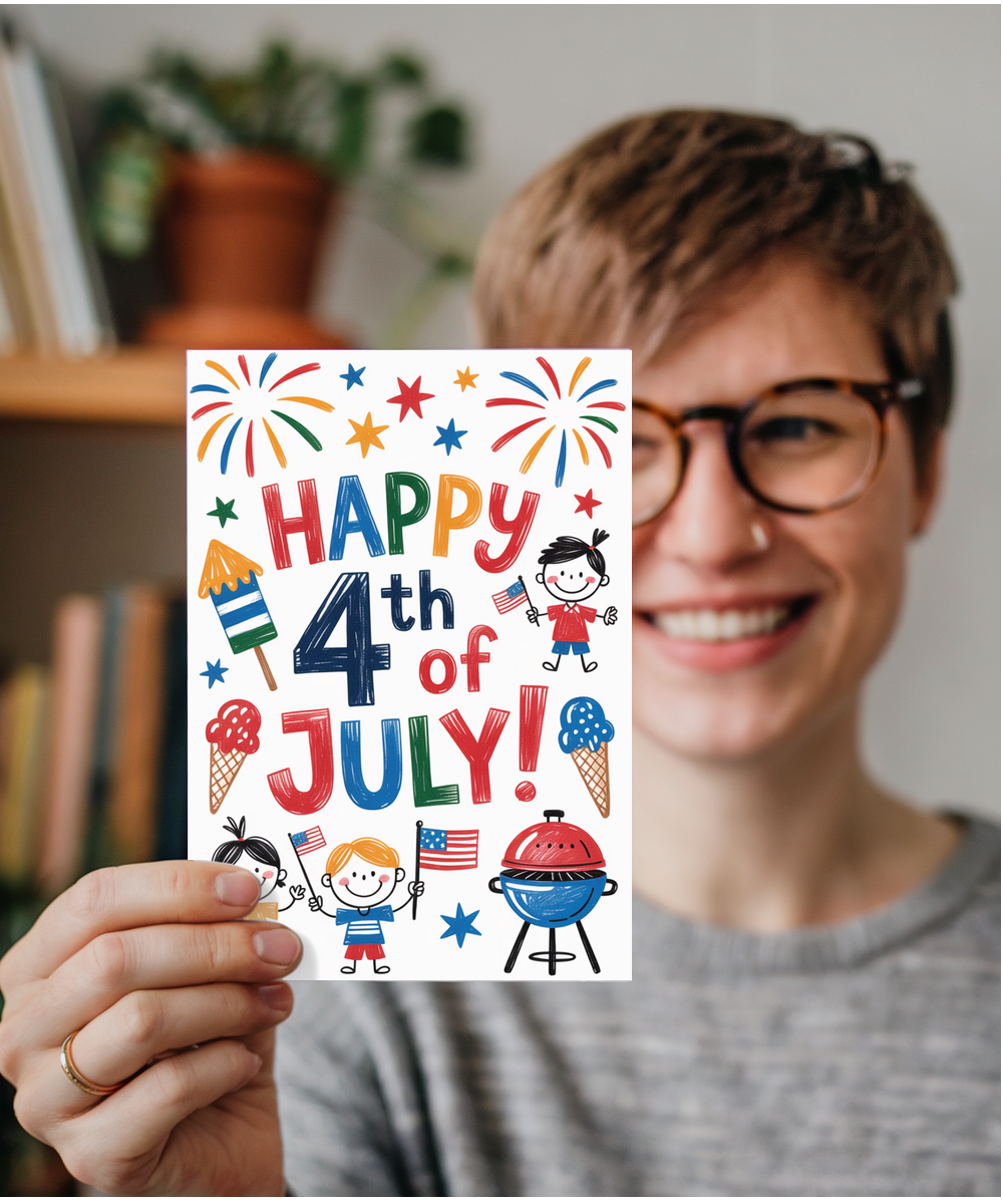 Independance Day american kids drawings