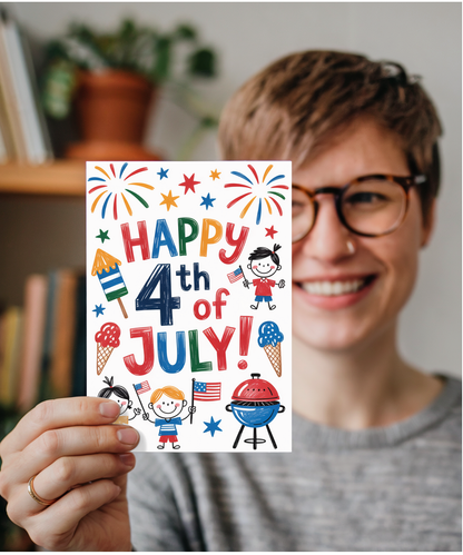 Independance Day american kids drawings