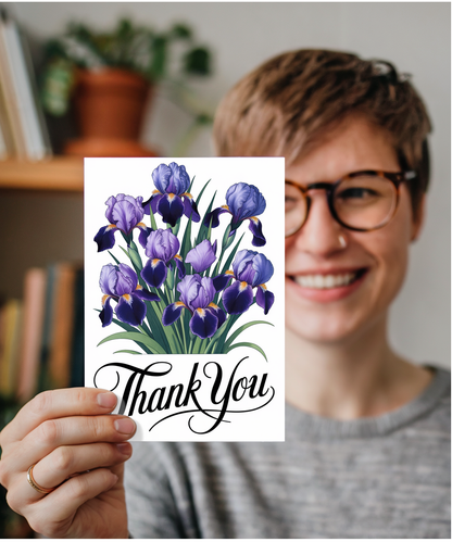 Thank You - Iris in Full Bloom