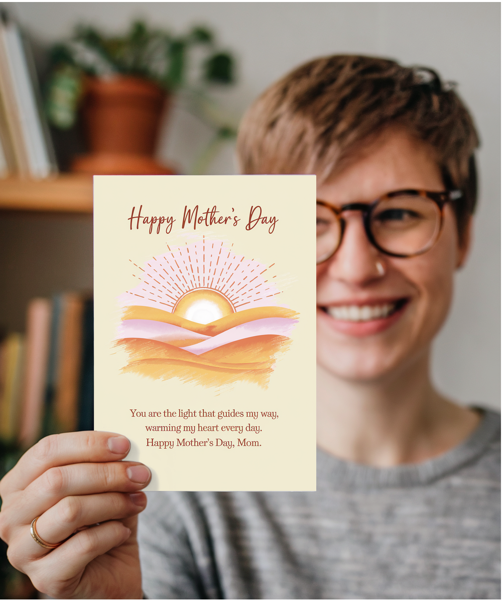 Happy Mother's Day Card traditional warming heart Traditional