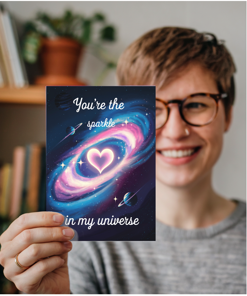 You’re the sparkle in my universe Greeting Card