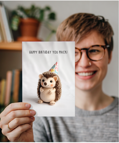 Hedghog happy birthday you prick
