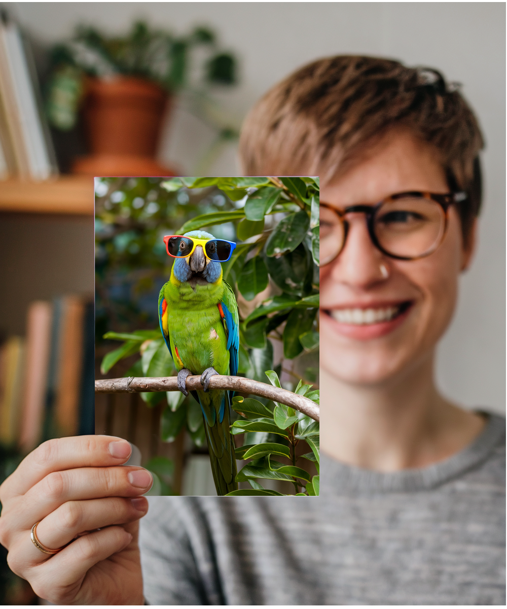 Parrot in Colorful Shades