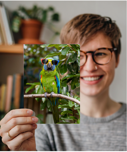 Parrot in Colorful Shades