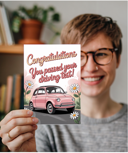 congratulations you passed your driving test daisies