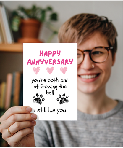 Funny Dog Anniversary Card from the Dog to Pet Parents