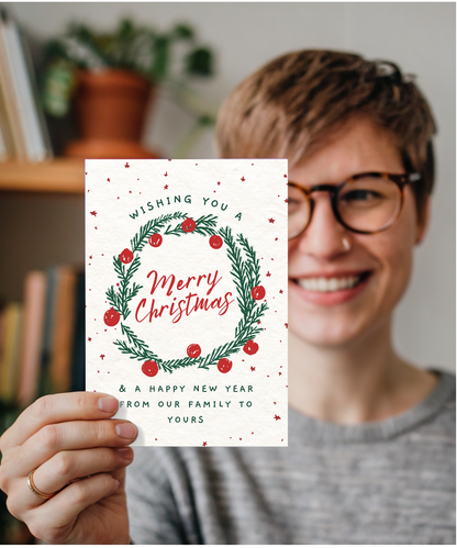 Wishing you a merry Christmas from our family to yours doodle