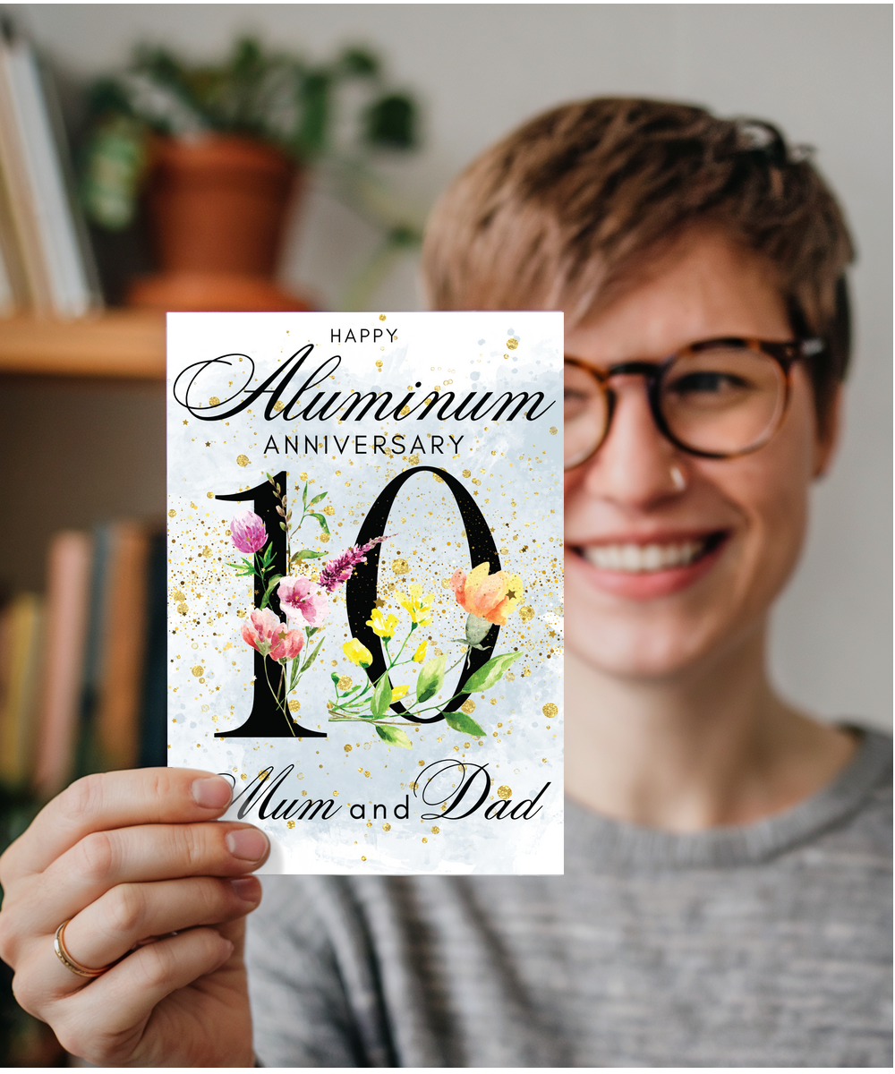 A5 Aluminum anniversary mum and dad