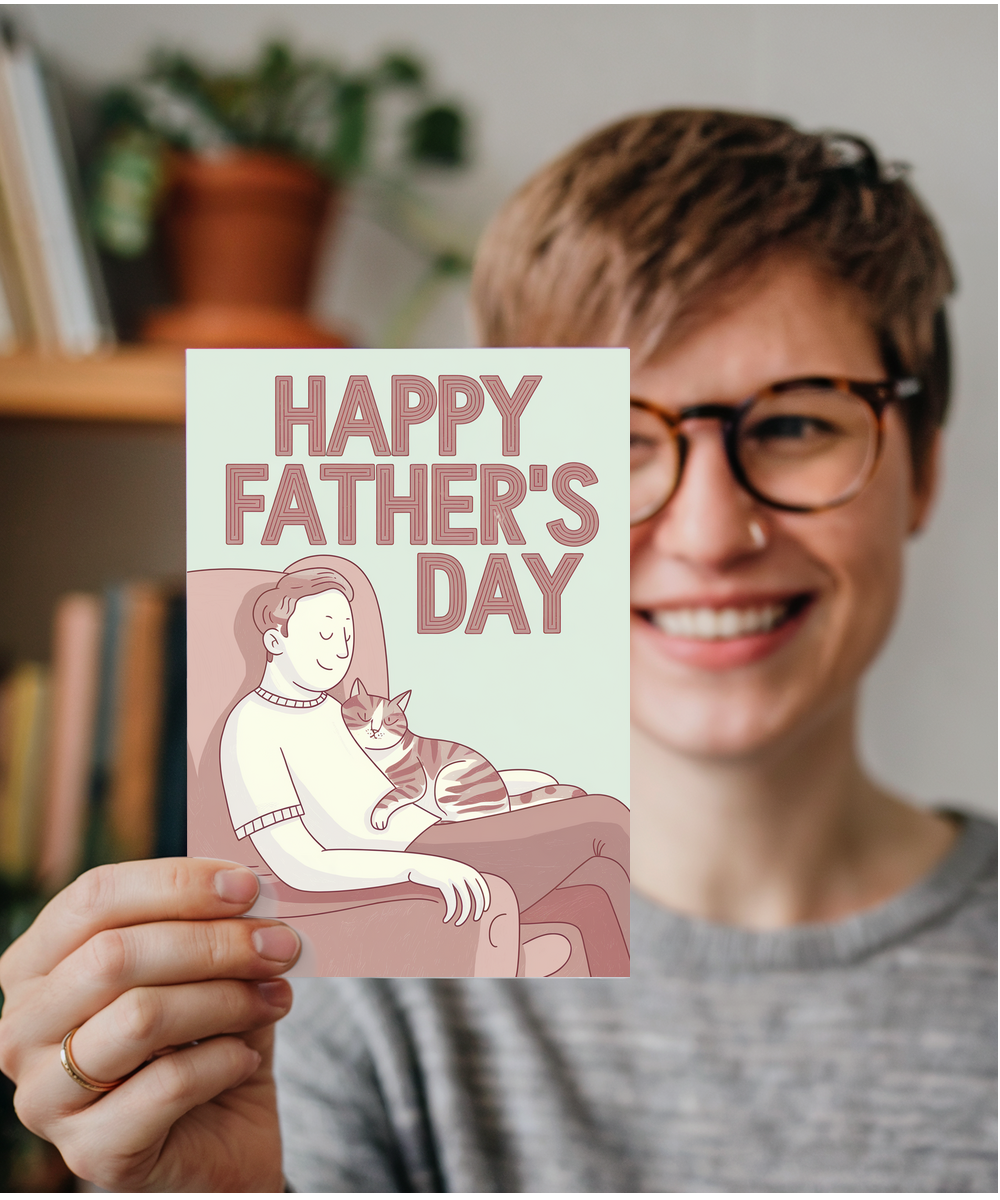 Happy Father's Day - Cat and Dad