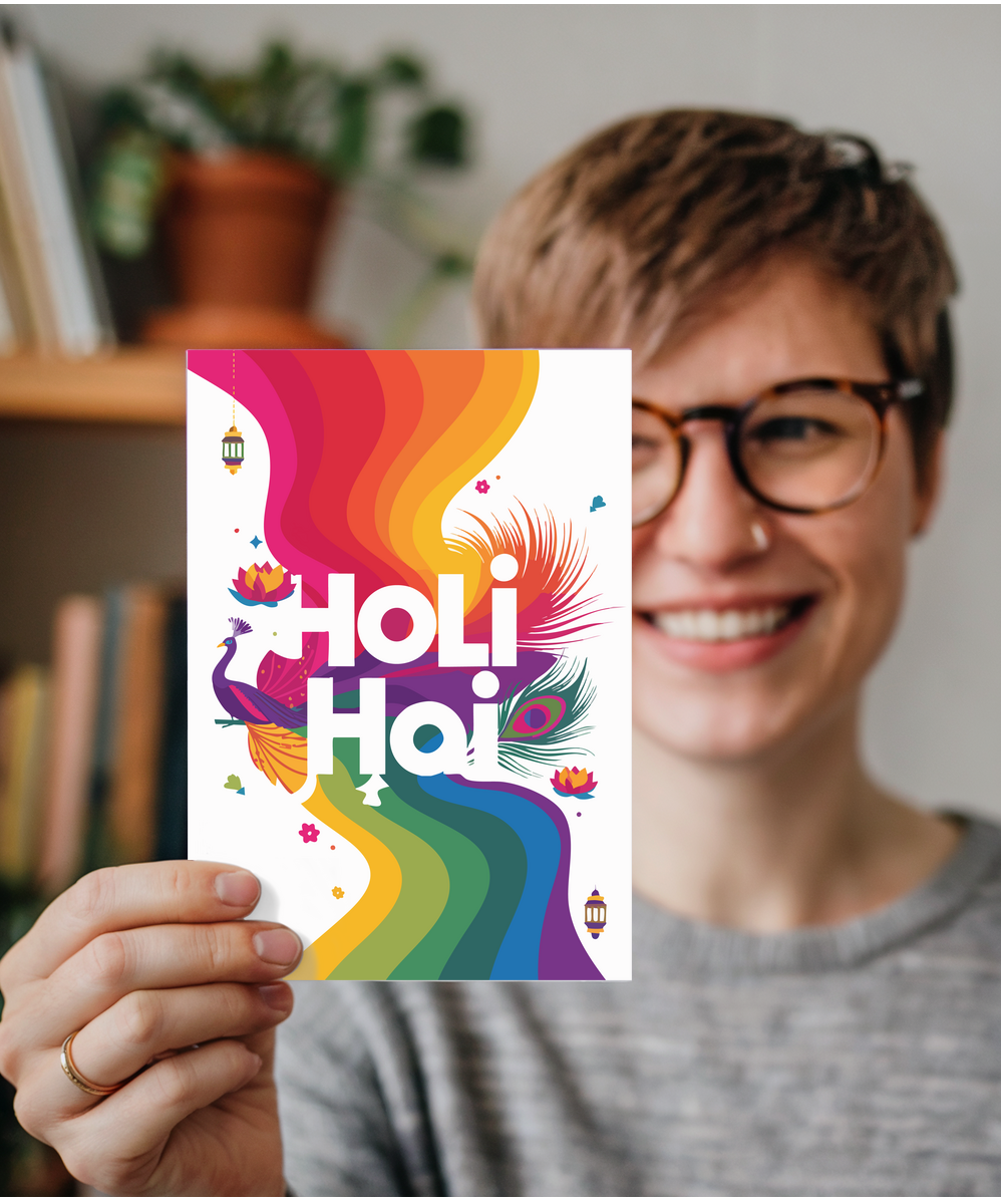 Holi hai peacock