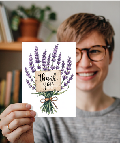 Thank You - Lavender Sprigs