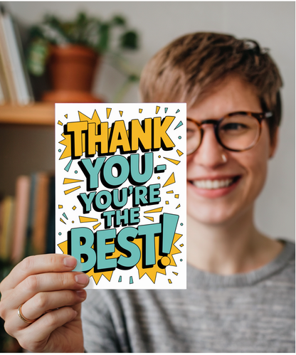 Thank You Card for friend You're the Best!