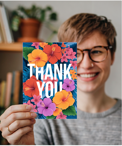 Thank You - Tropical Floral Explosion