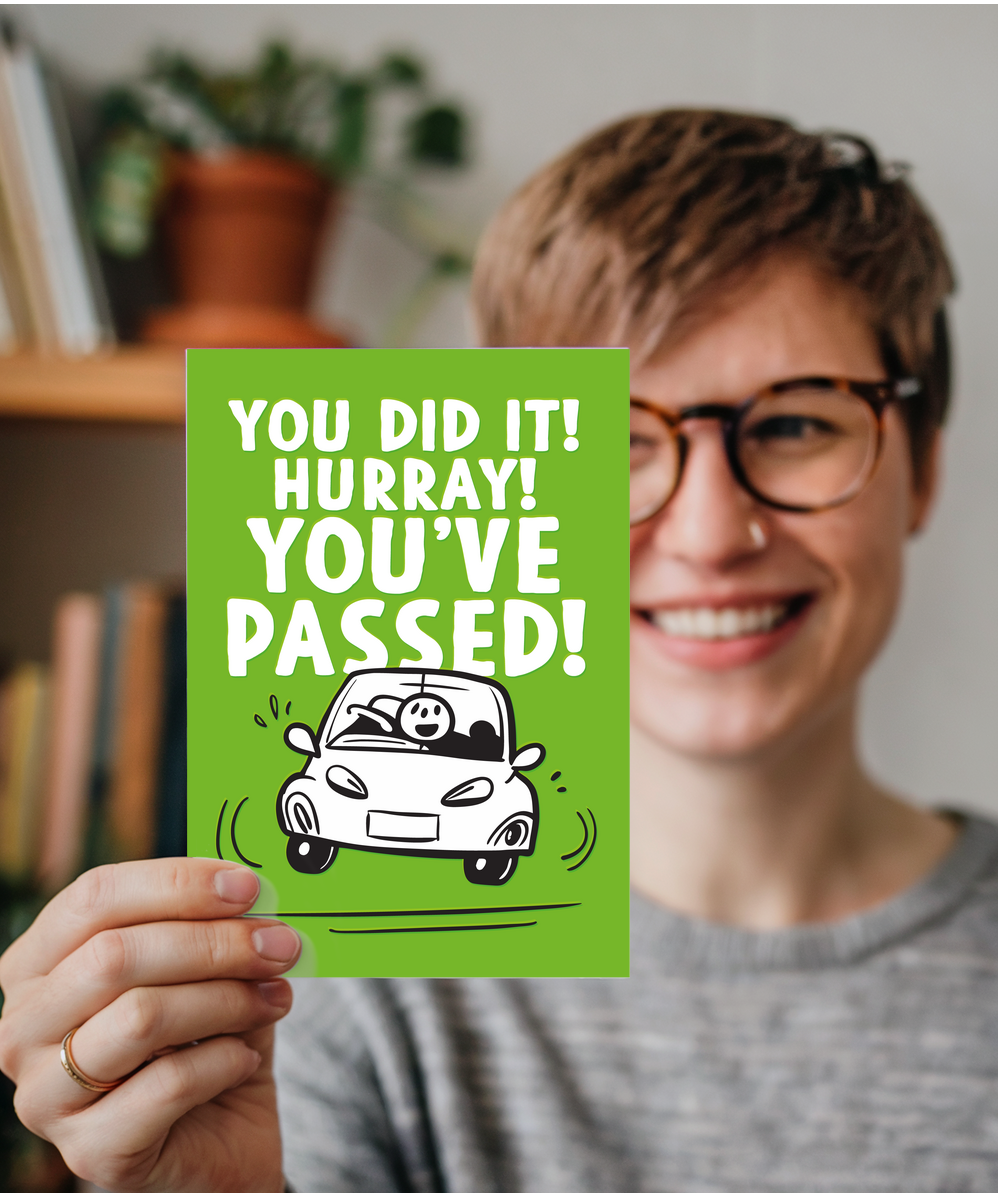 Well Done Card Hurray Youve Passed Your Drivers License
