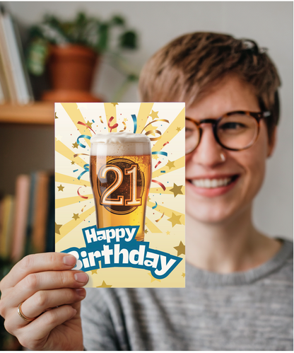 Happy 21th Birthday beer