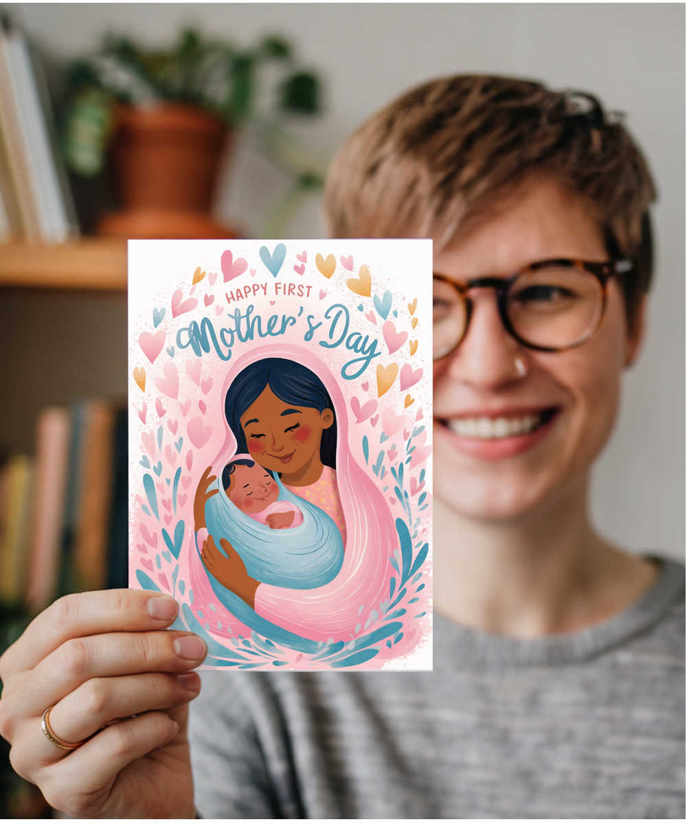 happy first Mother's day head scarf