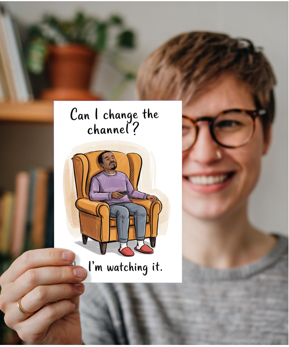father's day card can I change the channel