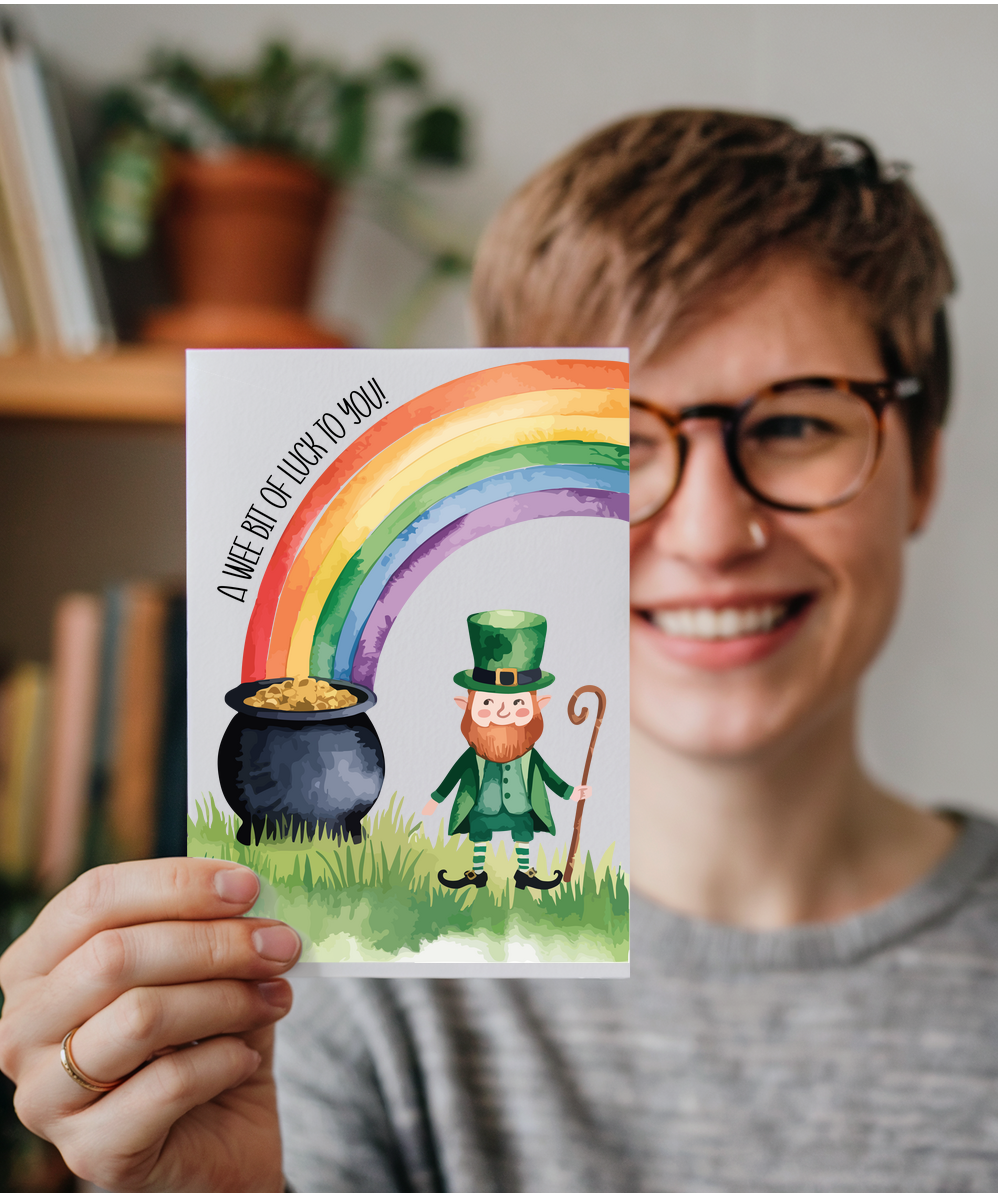 A wee bit of luck to you