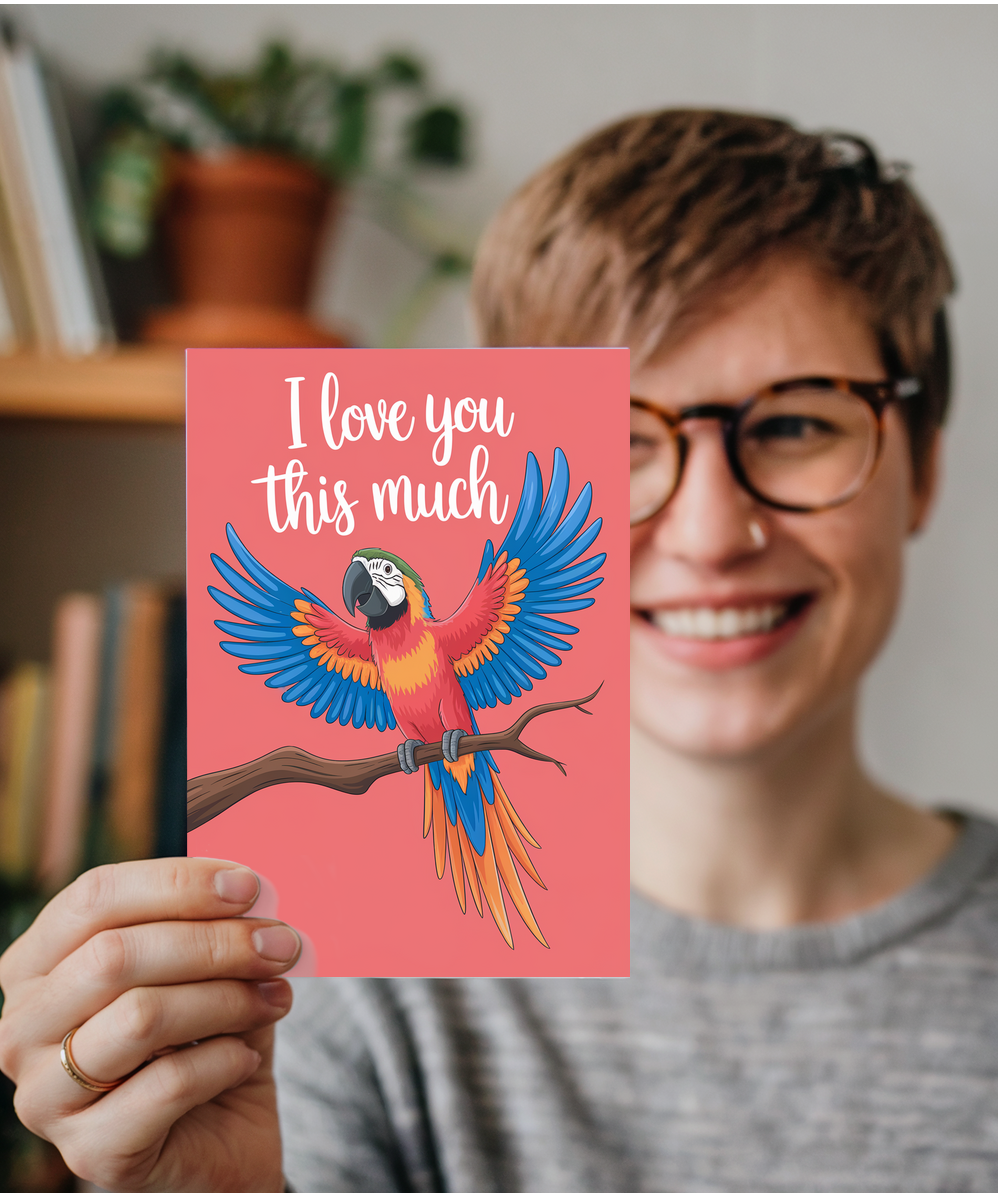 Valentines Day CardI Love you this much