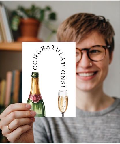 Champagne congratulations