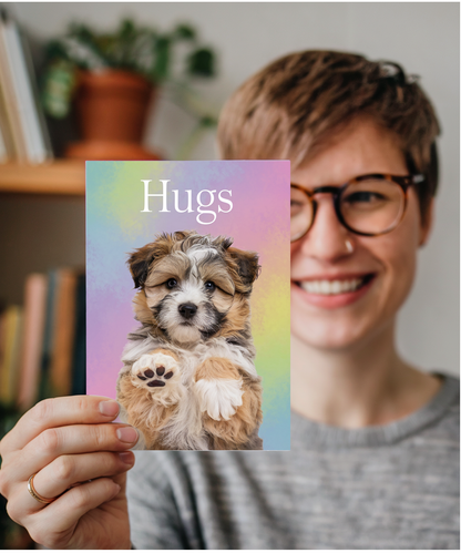 Hugs - Puppy Giving a Hug