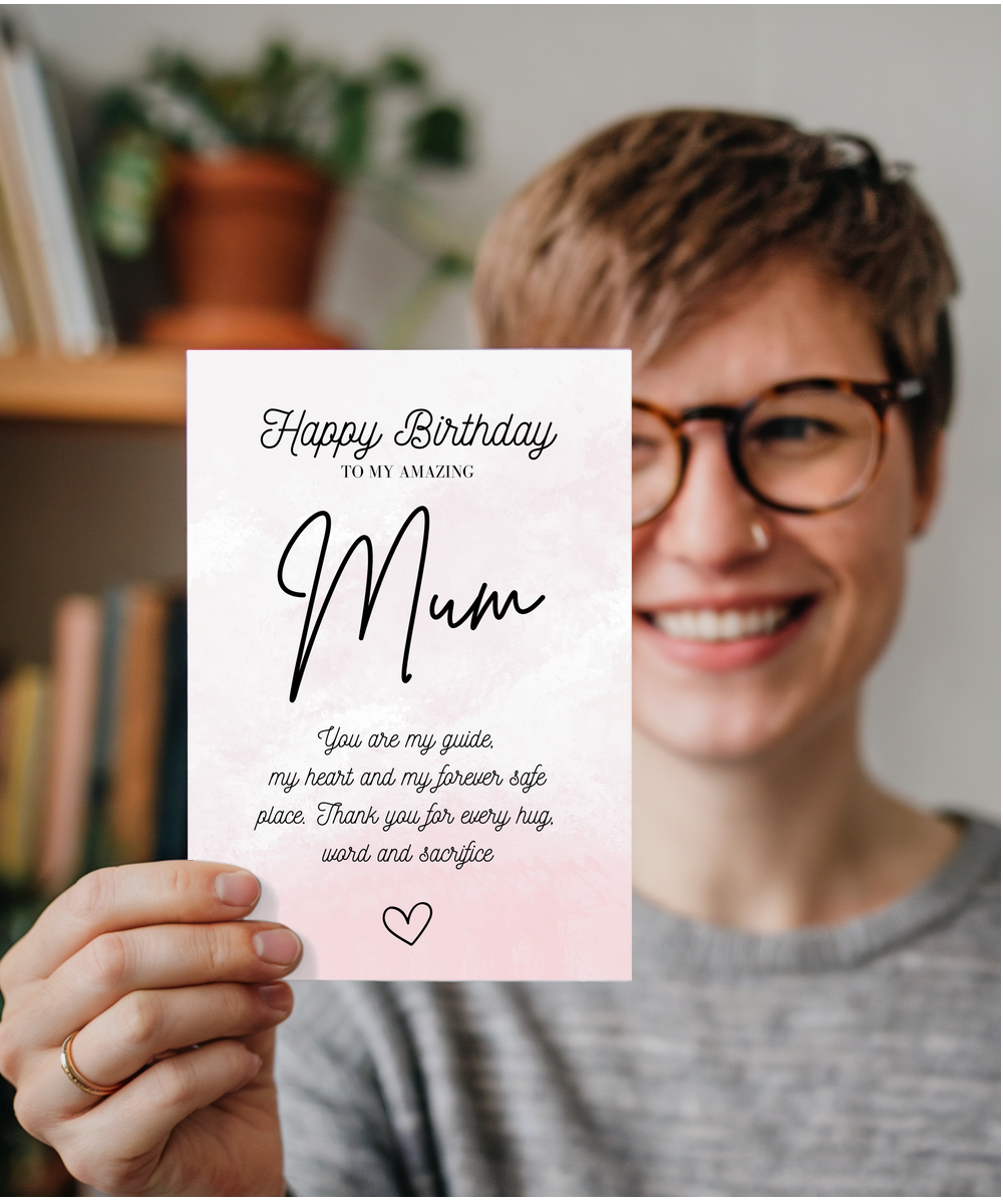 Gold Happy Birthday Mum