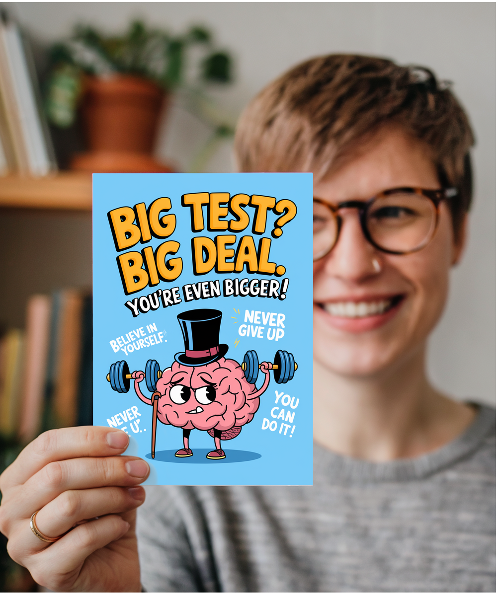Good Luck Card Exam Test Big Deal. You’re Even Bigger school