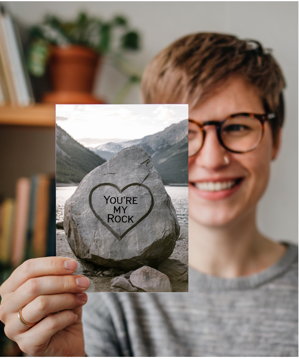 You’re my rock Greeting Card