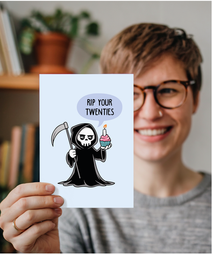 Happy Birthday Card Turning 30 and RIP Your Twenties