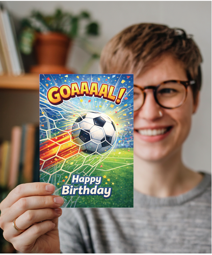 Happy Birthday Football Goal