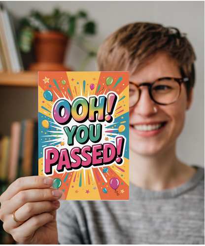 congrats you passed your test