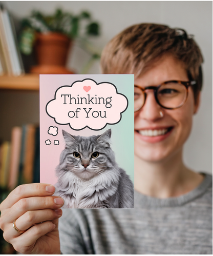 Thinking of You with Cat with a Thought Bubble