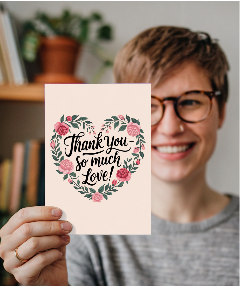 Thank You Card So Much Love Yorkshire