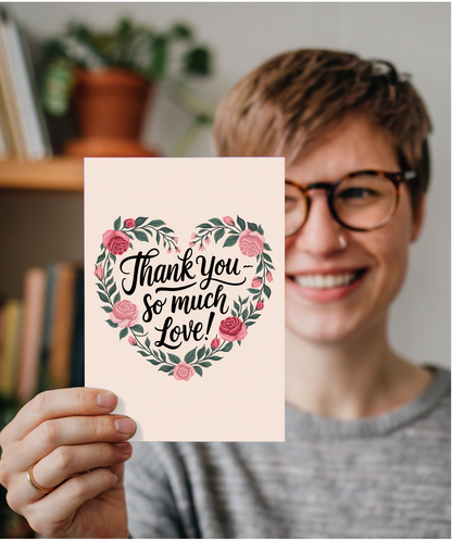 Thank You Card So Much Love Yorkshire
