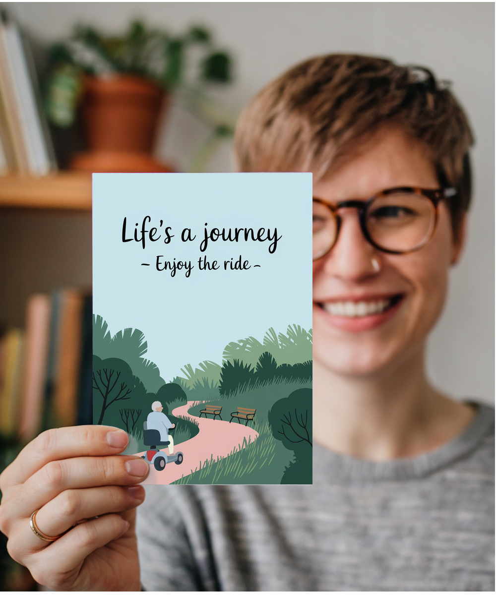 Funny Birthday Card Life's a Journey – Enjoy the Ride