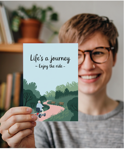 Funny Birthday Card Life's a Journey – Enjoy the Ride