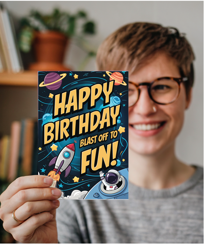 Happy Birthday! Blast Off to Fun!