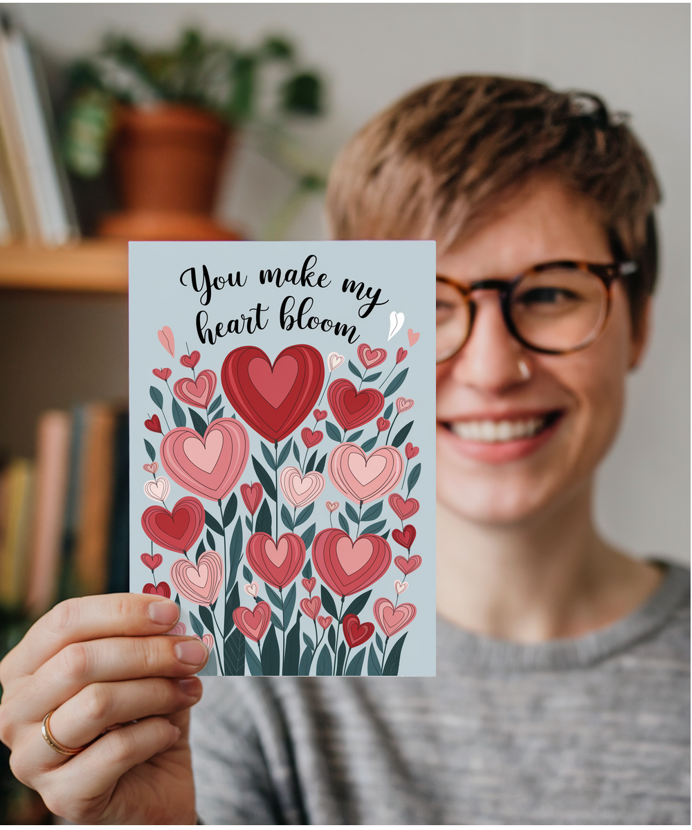 You make my heart bloom Greeting Card